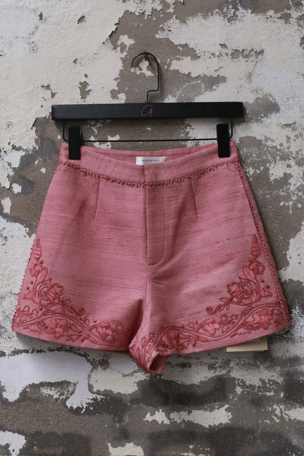 INTO THE EAST 25 Autumn/Winter Lace-Up Silk Top/Shirt/Embroidered Button Tussah Silk Vest/Shorts ITE-E1DGAW022PK22PT-FEN Pants (E1DGAW019PK20TP)